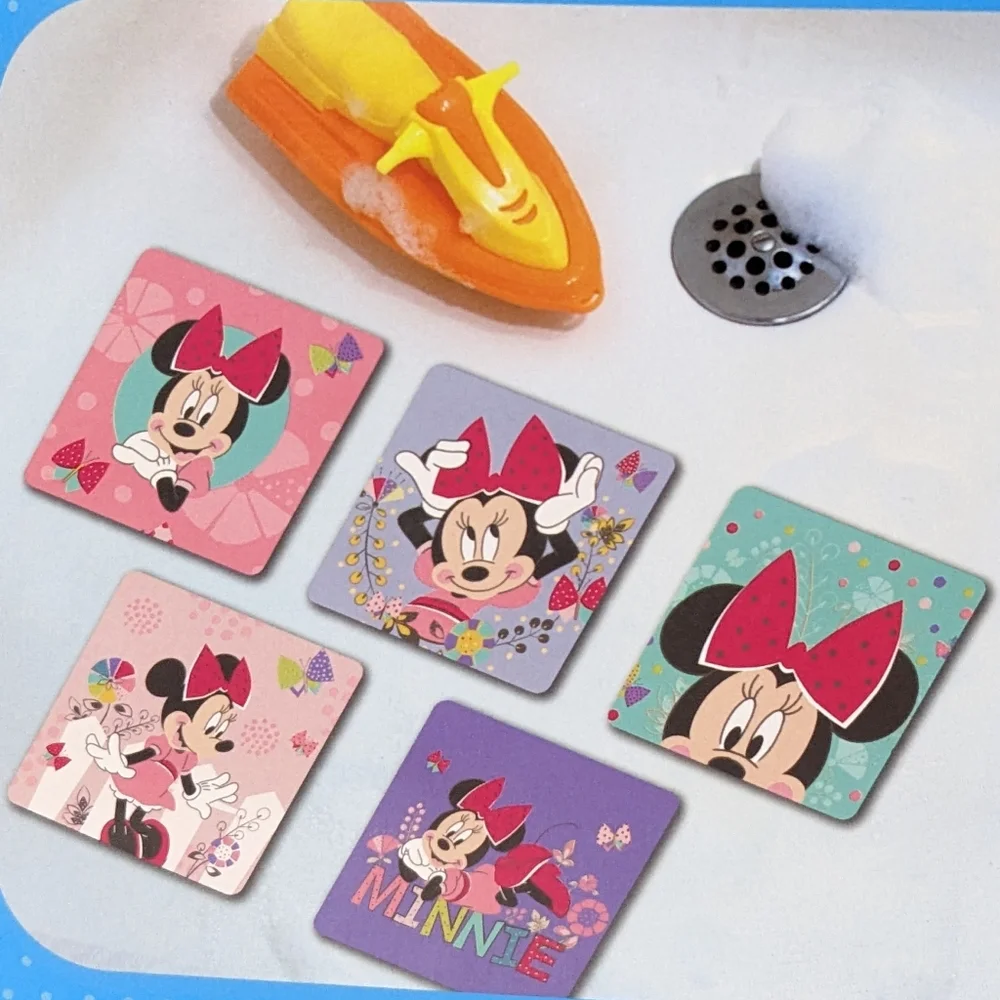 Disney Minnie Mouse Bath Tub Treads, Set of 5, NEW